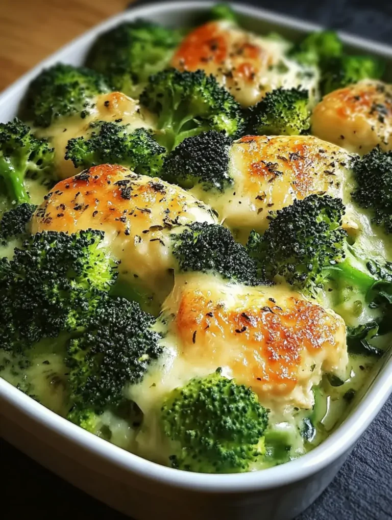 Cremige Brokkoli-Hähnchenfilets mit Käse überbacken