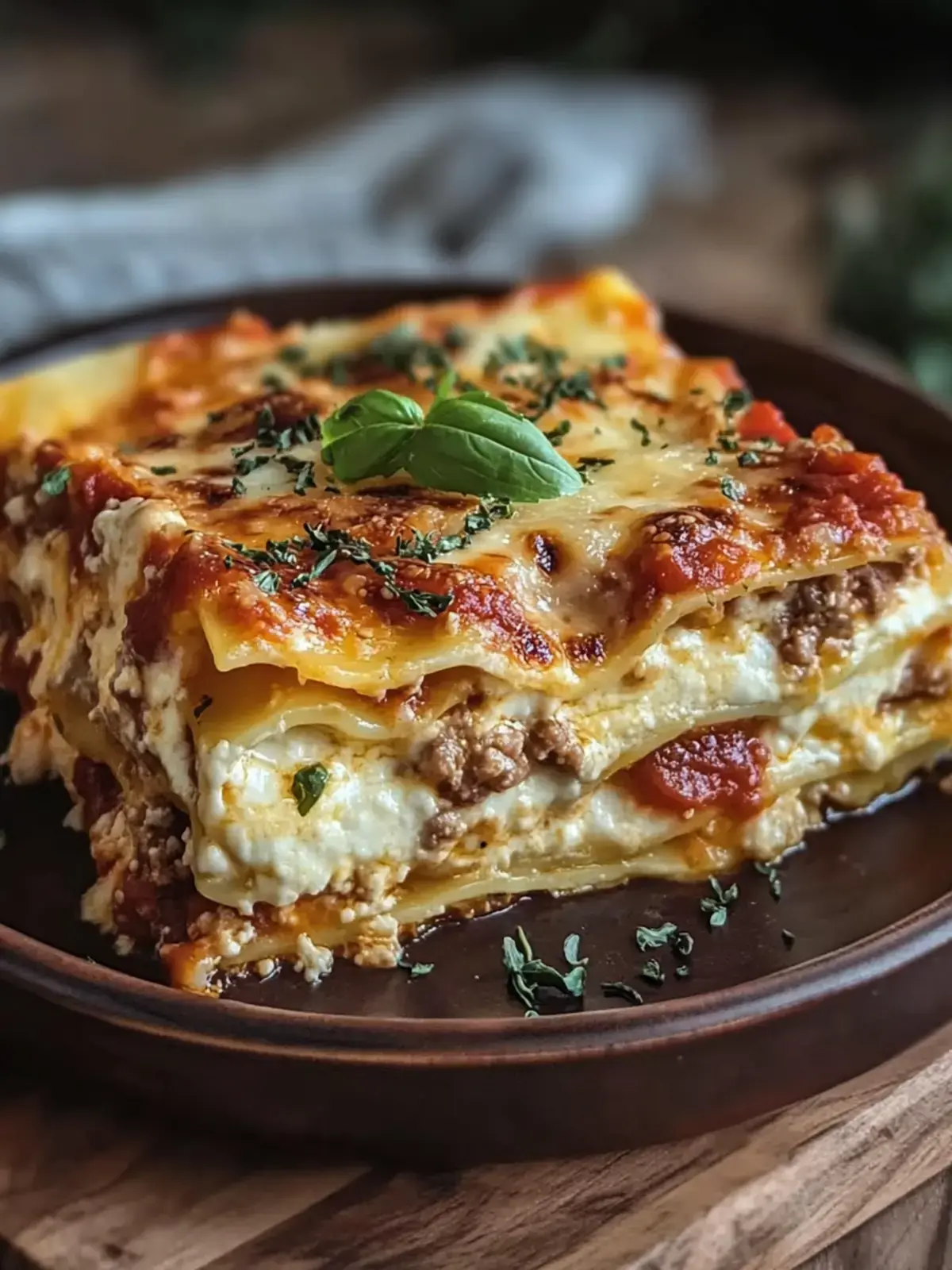 Cremige Crockpot Lasagne drei Käse