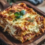Cremige Crockpot Lasagne drei Käse