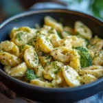 Cremige Hähnchen Brokkoli Pasta