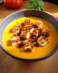 Cremige Kürbissuppe mit Halloumi: 8 Zutaten zum Glück