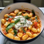 Cremige Tomaten Gnocchi mit Burrata