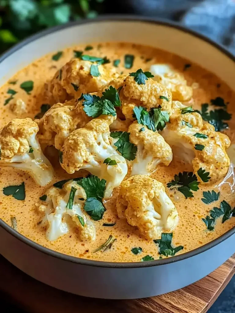 Cremiger Blumenkohl Curry Backofen