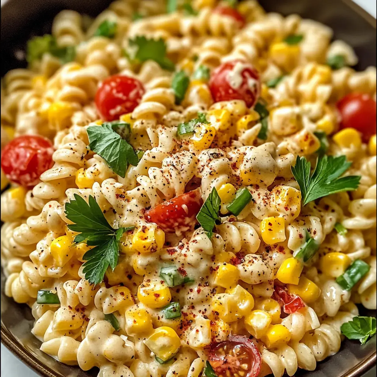 Cremiger Straßenmais-Pasta-Salat – Der perfekte Sommergenuss 4 Cremiger Straßenmais-Pasta-Salat