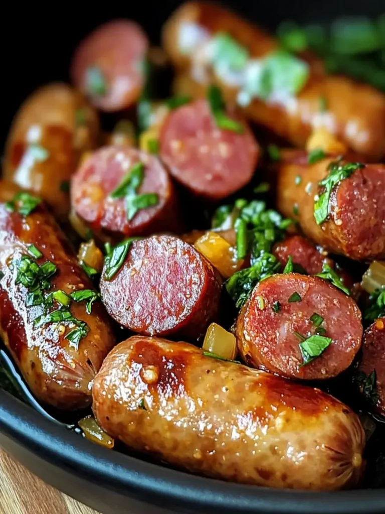 Crockpot Kielbasa Grüne Bohnen