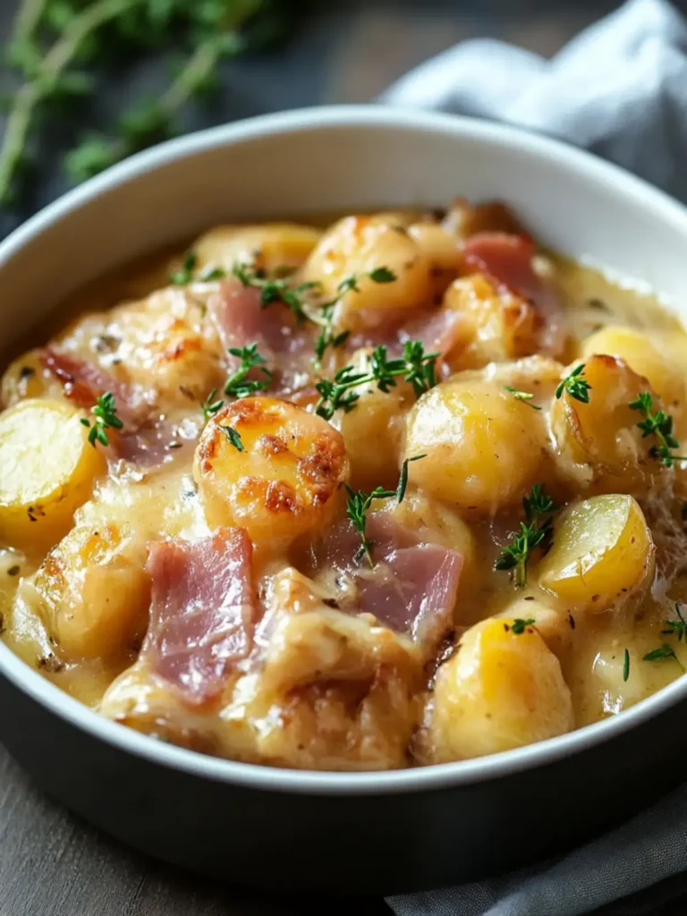 Crockpot Schinken und Kartoffelauflauf