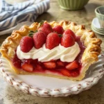 Doppel Erdbeer Pie mit klassischem Teig
