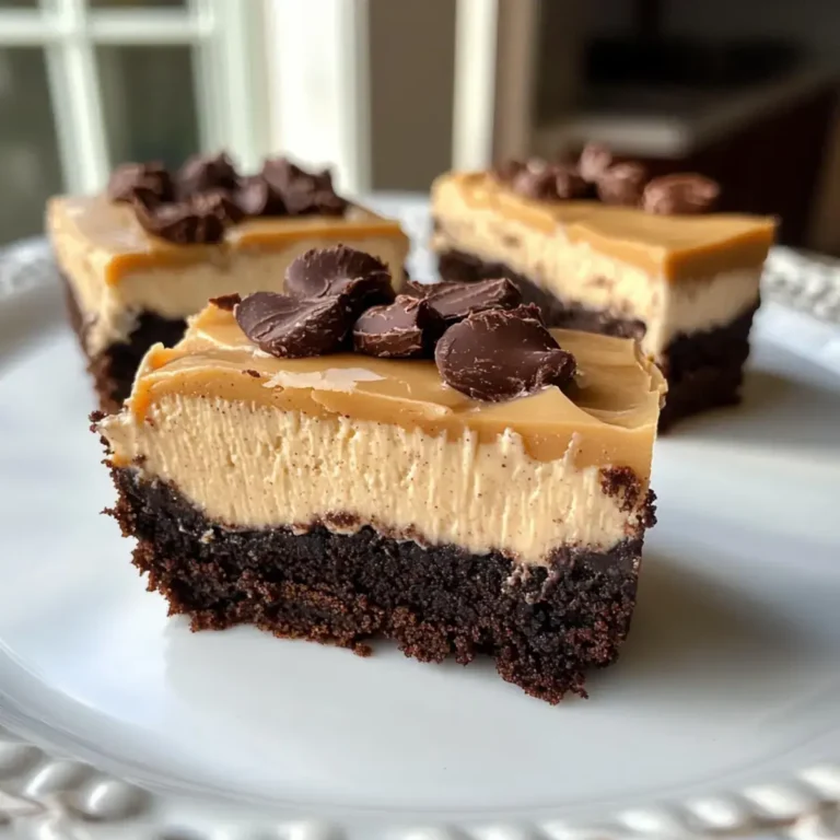 Dreischichtige gesunde Brownie Erdnussbutter Käsekuchen