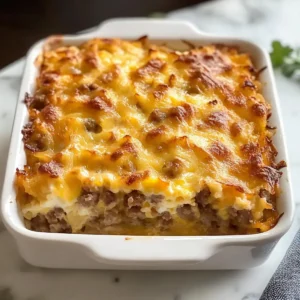 Einfacher Eier Hashbrown Auflauf