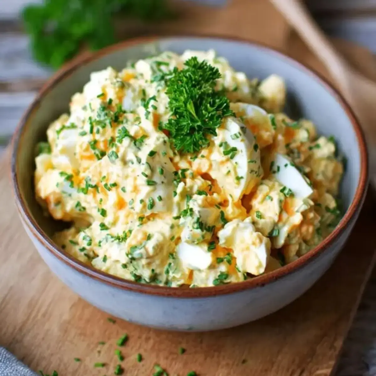 Eiersalat ohne Mayo