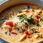 Einfache Cremige Crock Pot Hyhnchen Parmesan Suppe Rezept