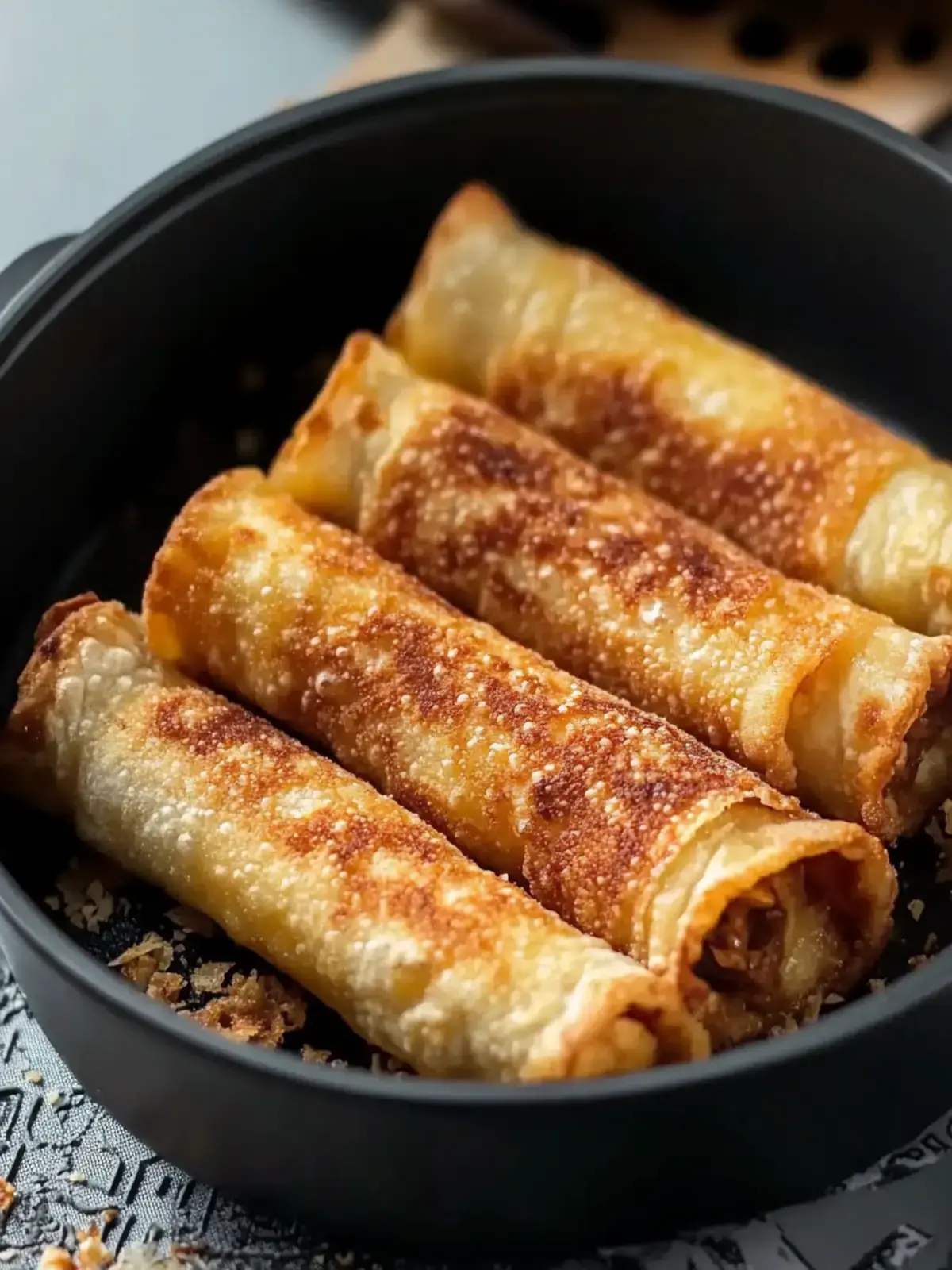 Einfache Heiyluftfritteuse Apfelkuchen Taquitos