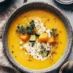 Einfache cremige Gemysesuppe