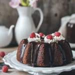 Einfache eierlose Schokoladen-Bundt-Torte