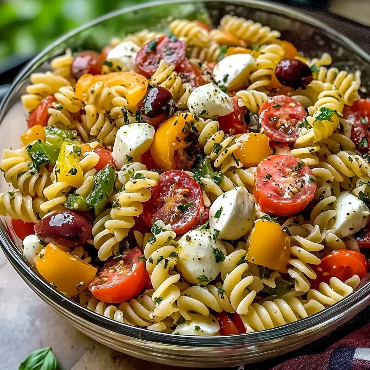 Einfache italienische Nudelsalat - der perfekte Sommergenuss 2 Einfacher italienischer Nudelsalat