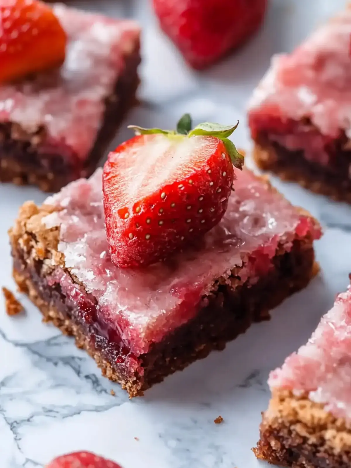 Erdbeer Brownies