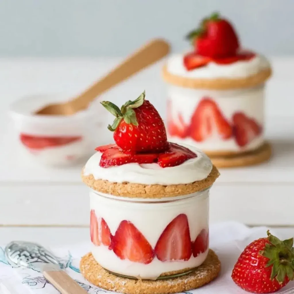 Erdbeer Butterkeks Dessert