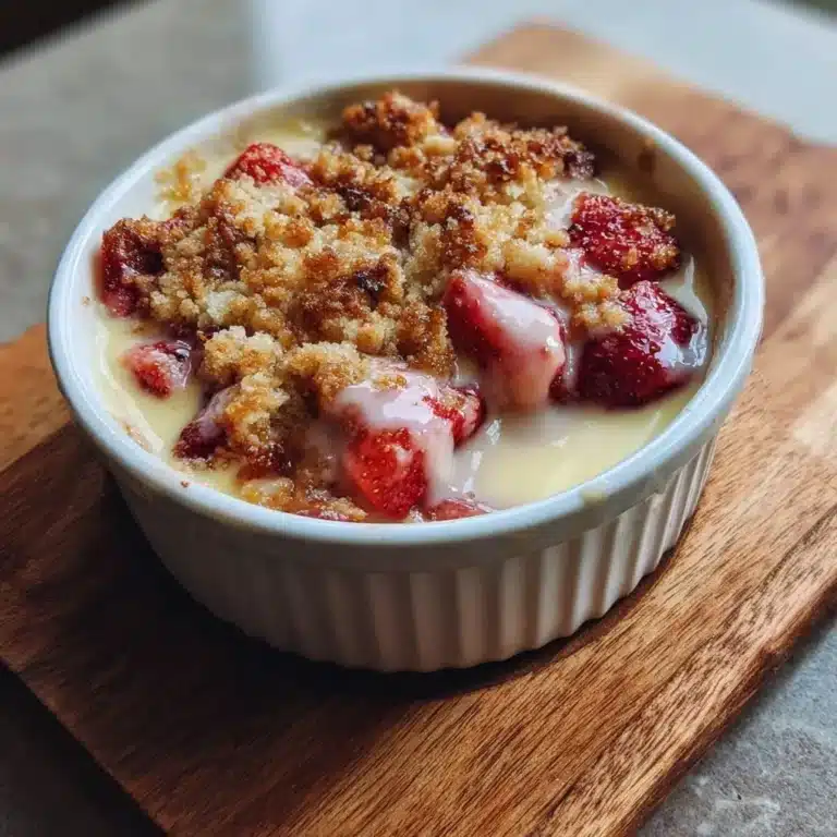 Erdbeer Rhabarber Crumble