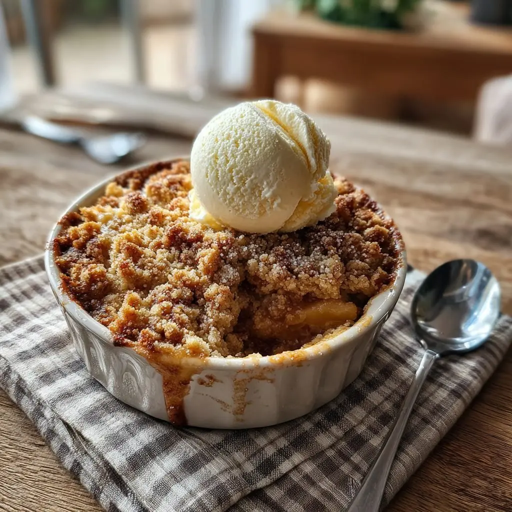 Erdbeer Rhabarber Crumble Vanillecreme