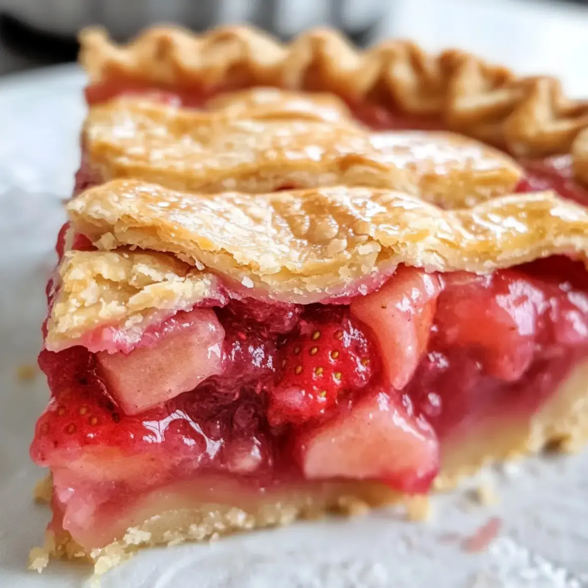 Erdbeer Rhabarber Pie Rezept