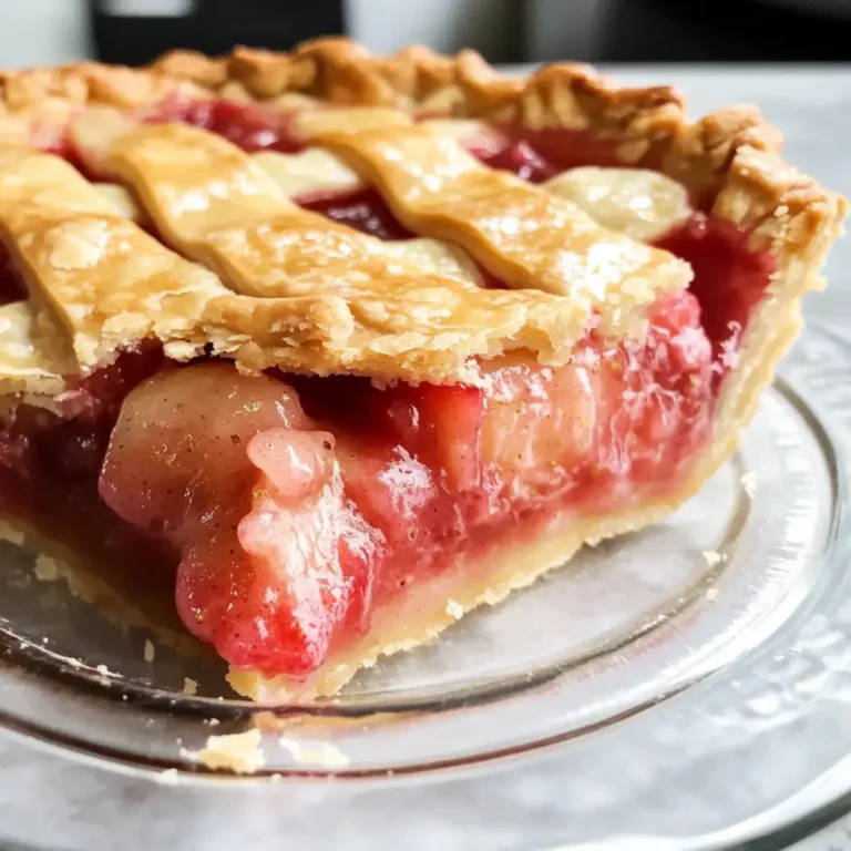 Erdbeer Rhabarber Pie Rezept