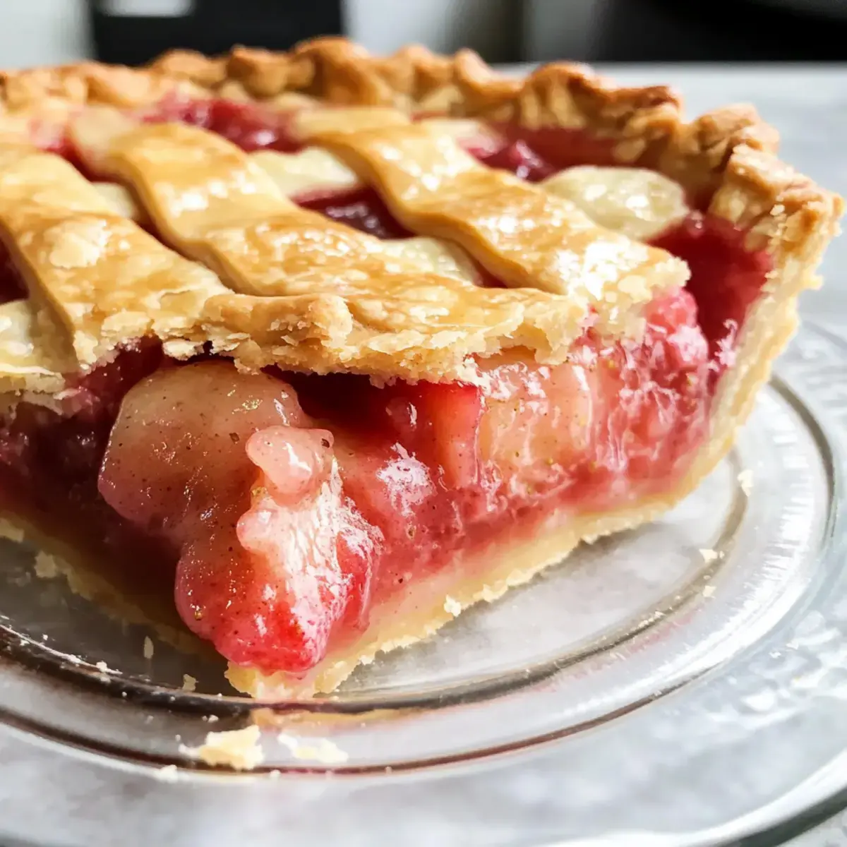 Erdbeer Rhabarber Pie Rezept