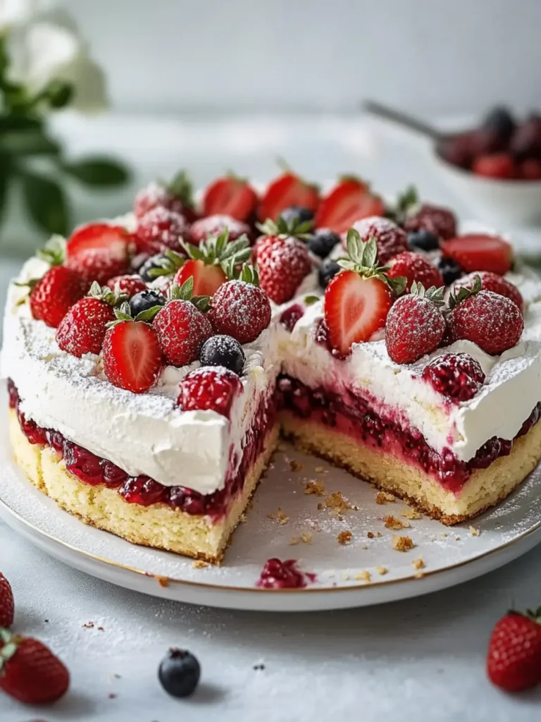 Erdbeer Stracciatella Torte