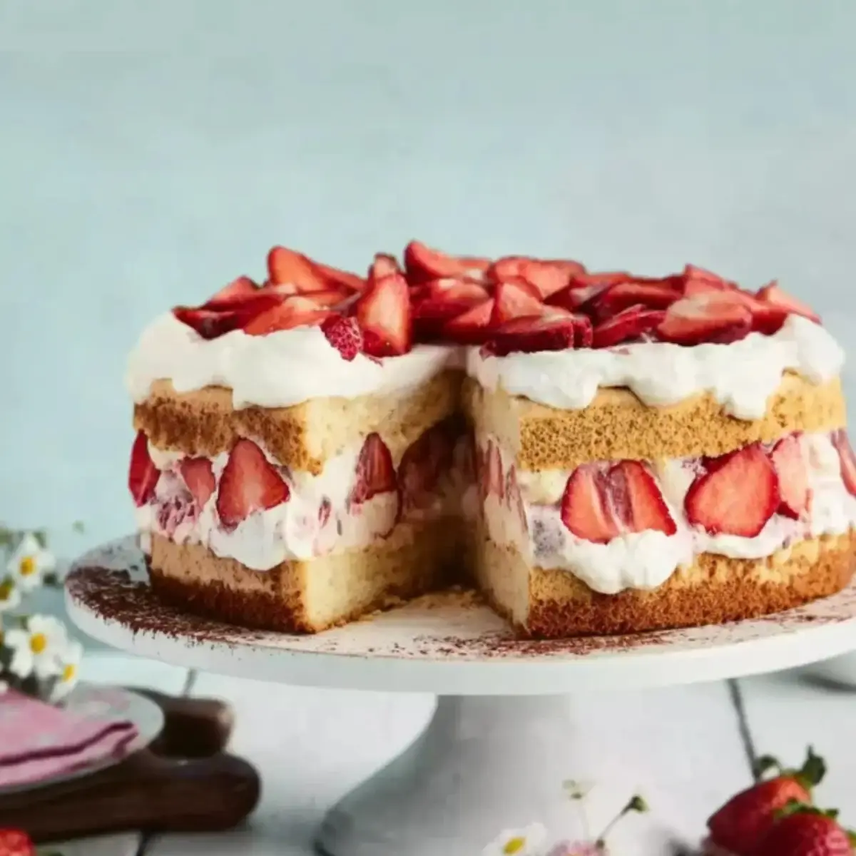 Erdbeer Tiramisu Torte