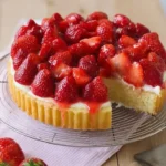 Erdbeerkuchen mit Vanillecreme