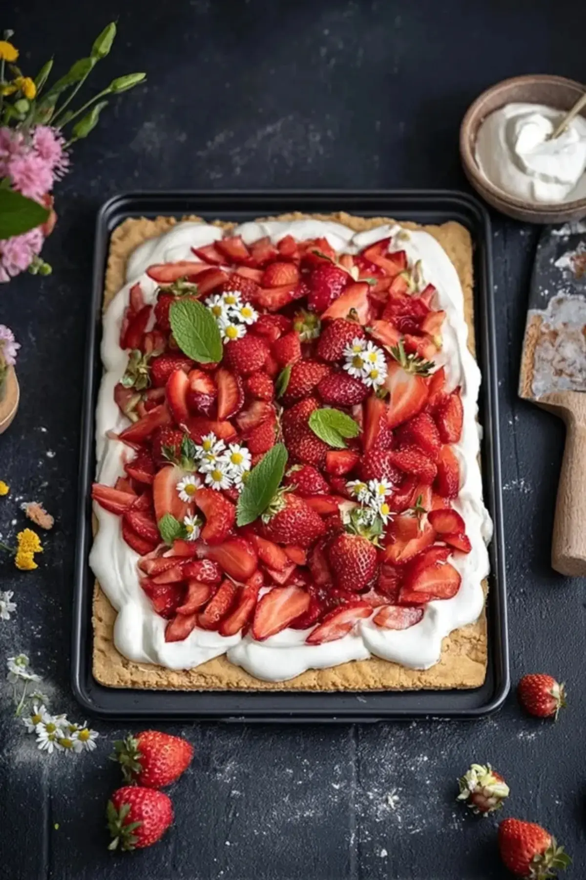 Erdbeerkuchen vom Blech