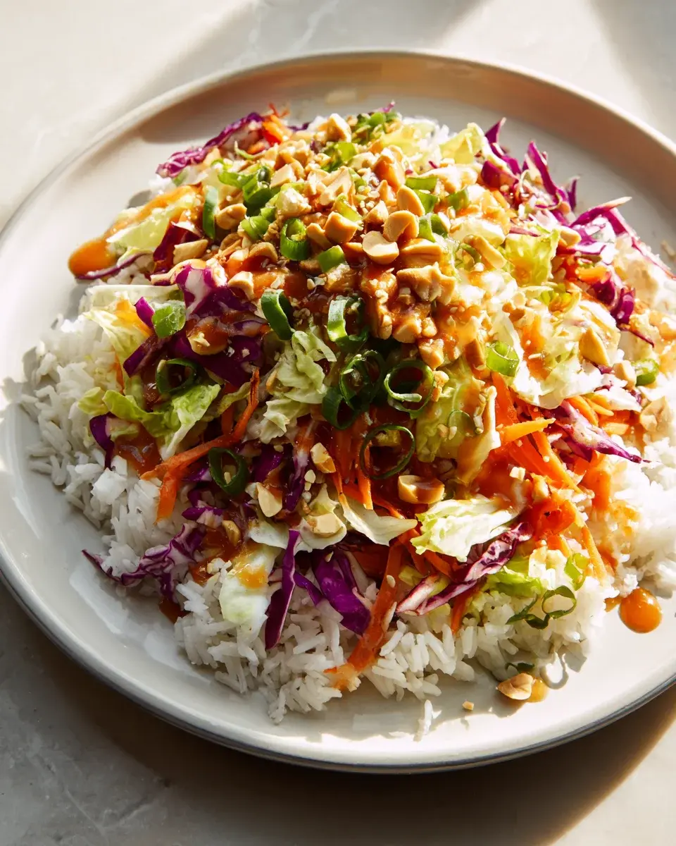 Erdnuss-Knacksalat mit Sesamdressing