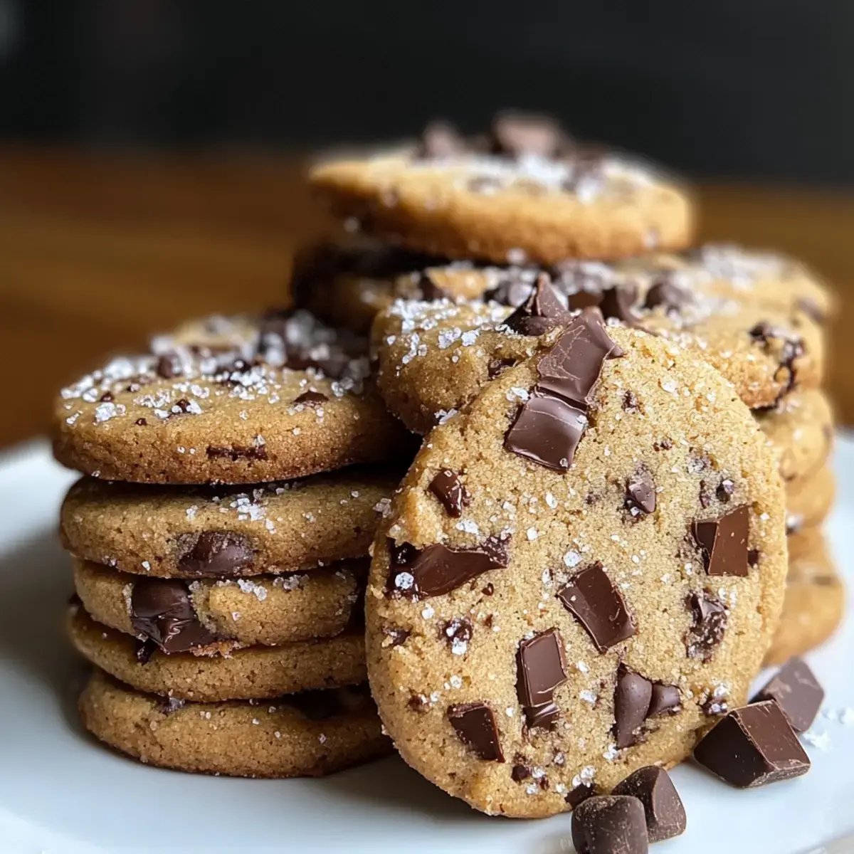 Espresso Shortbread Kekse mit Toffee Stücken
