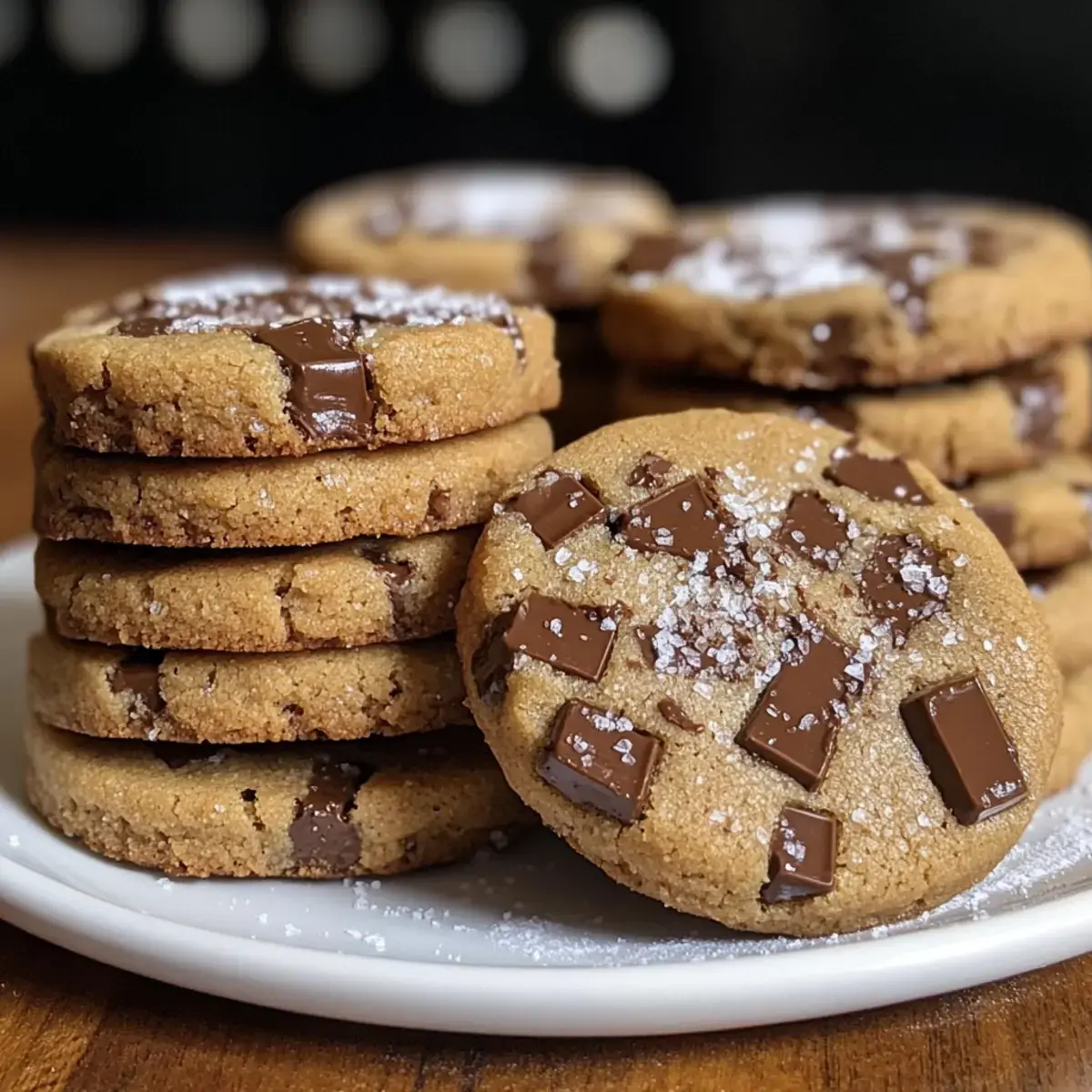 Espresso Shortbread Kekse mit Toffee Stücken