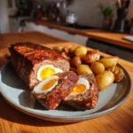 Falscher Hase Rinderhackfleisch Ei Füllung