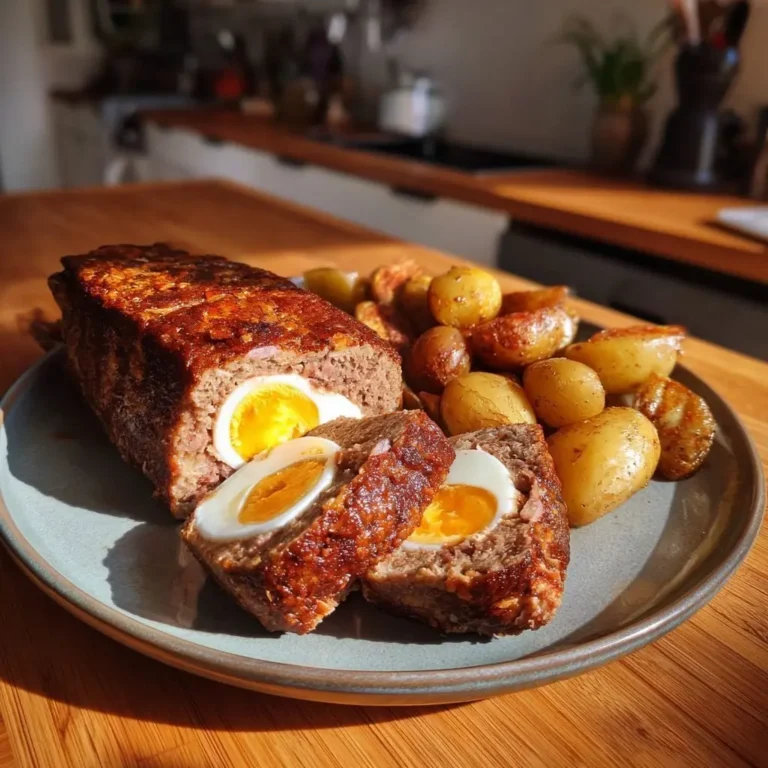 Falscher Hase Rinderhackfleisch Ei Füllung
