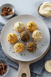 Cremige Frischkäse Bällchen