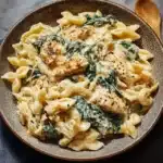 Frischkyse Spinat Hyhnchen Pasta