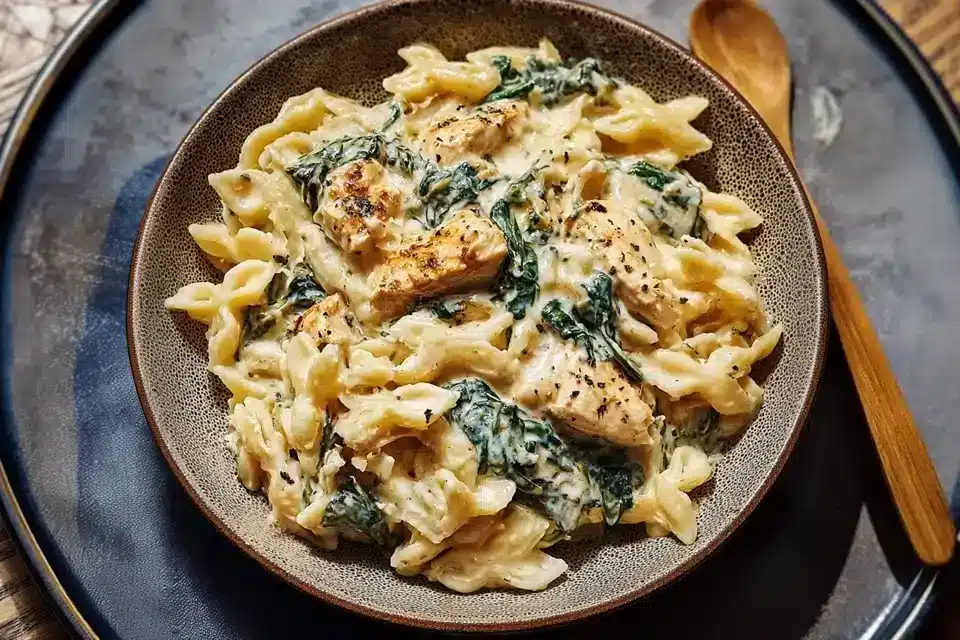 Frischkyse Spinat Hyhnchen Pasta
