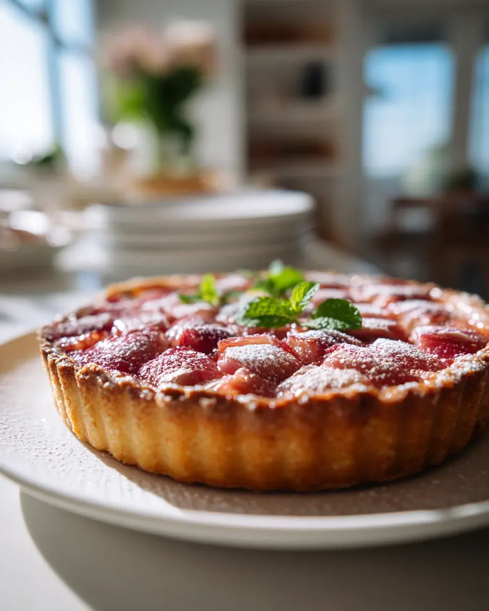 Fryhlingshafte Rhabarber Tarte Rezept
