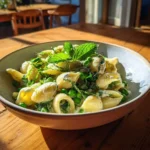 Fryhlingspasta Ricotta Erbsen Minze