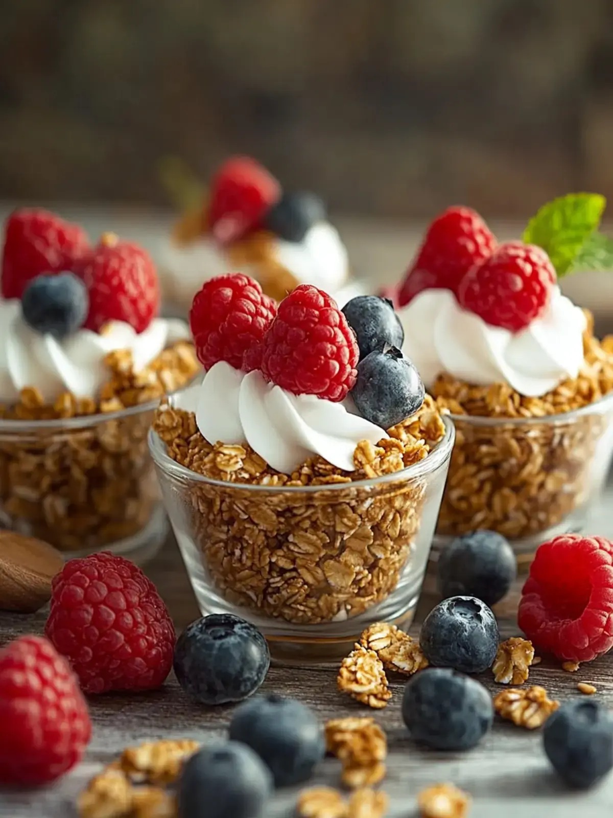 Frühstücks-Granola-Tassen Rezept