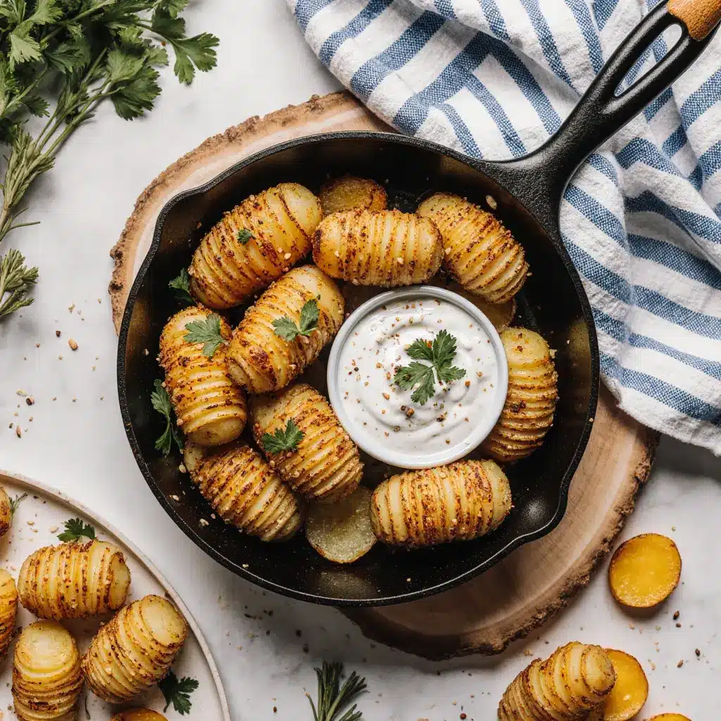 Fächerkartoffeln Knoblauch Rosmarin