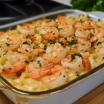Garnelen Scampi Nudelauflauf