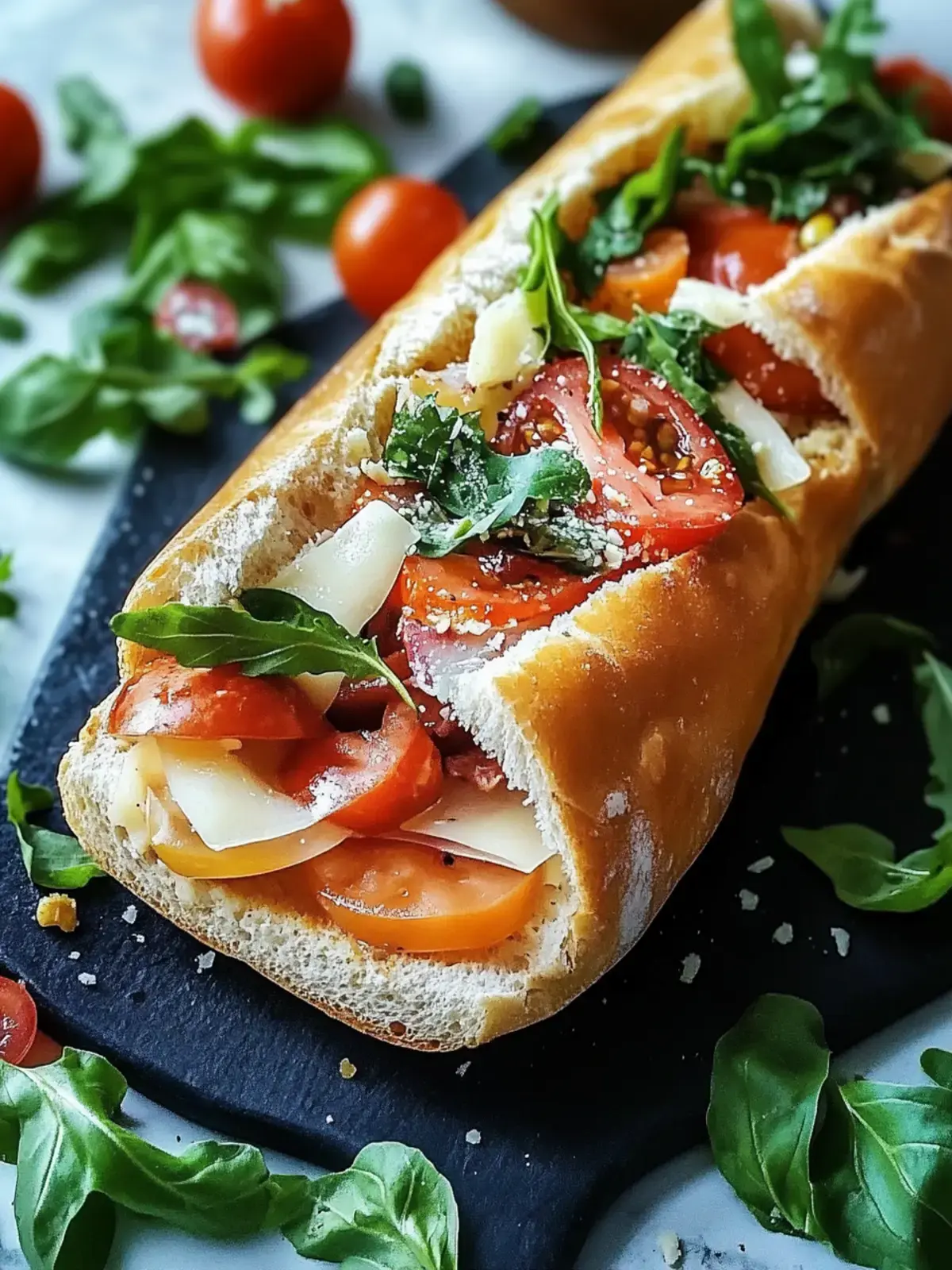 Gebackene Italienische Grinder-Sandwiches