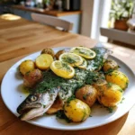 Gedämpfte Forelle mit Kräutern