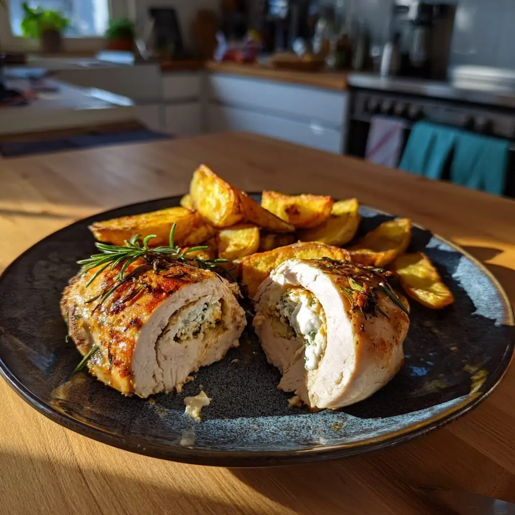 Gefüllte Hähnchenbrust Kräuterfrischkäse