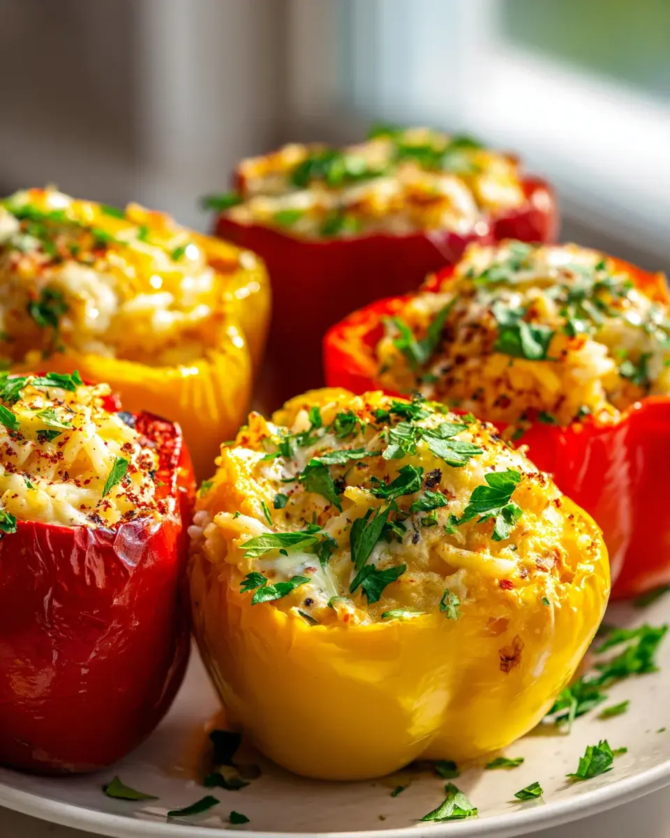 Gefüllte Paprika mit Reis