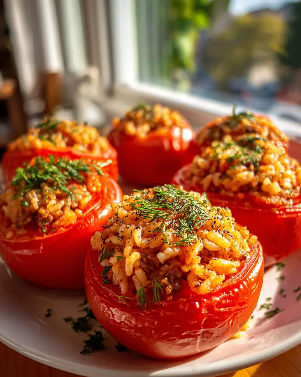 Gefüllte Tomaten Rind Kräuter