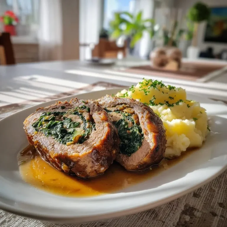 Gefüllter Rinderhackbraten