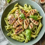 Gegrillte Hyhnchen Pesto Pasta